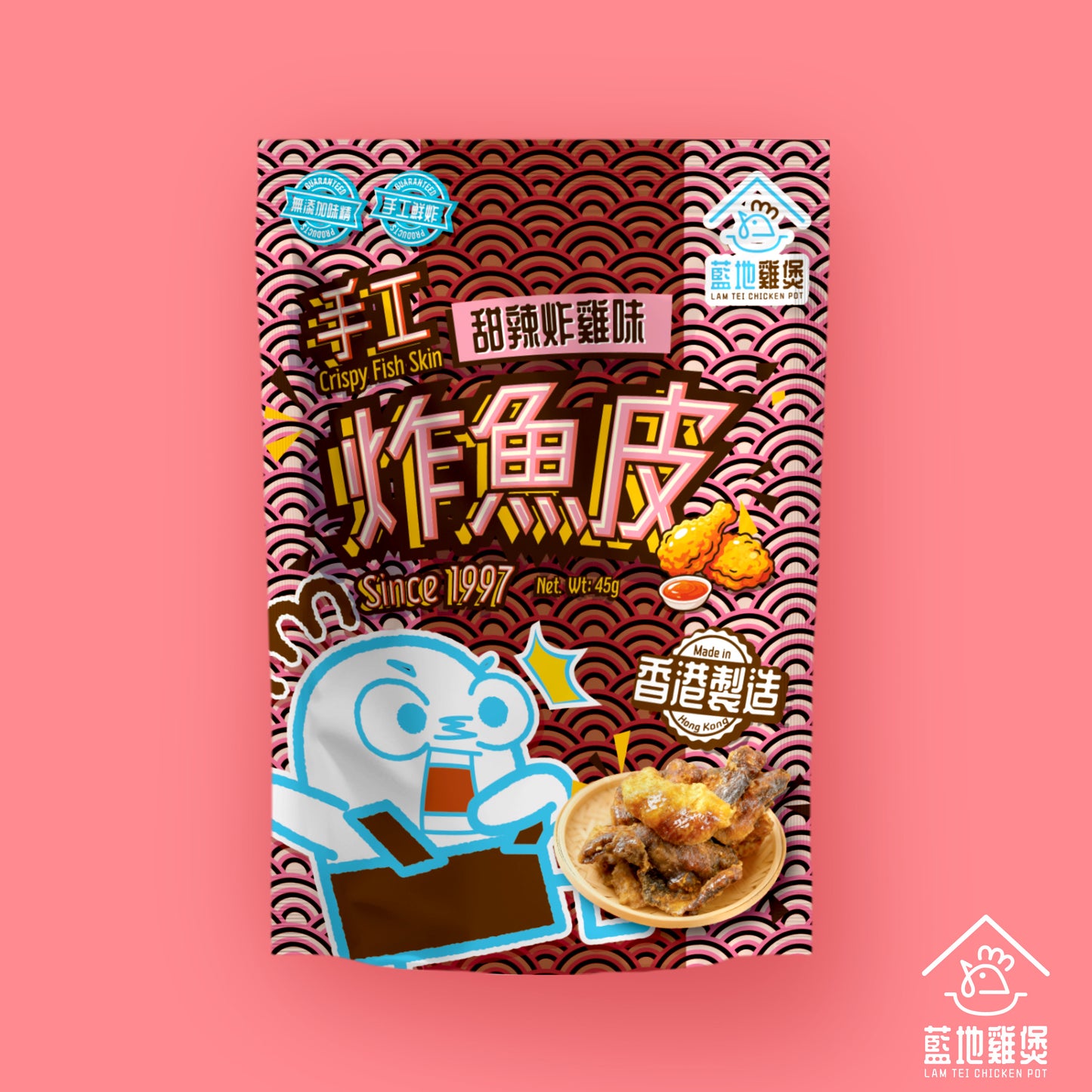 手工炸魚皮 - 甜辣炸雞味